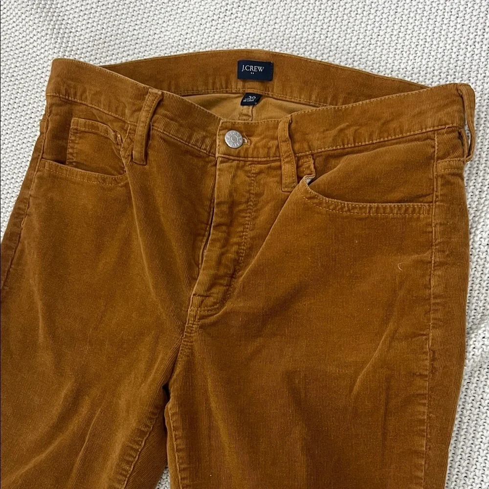 J. Crew Dark Mustard Corduroy Trousers